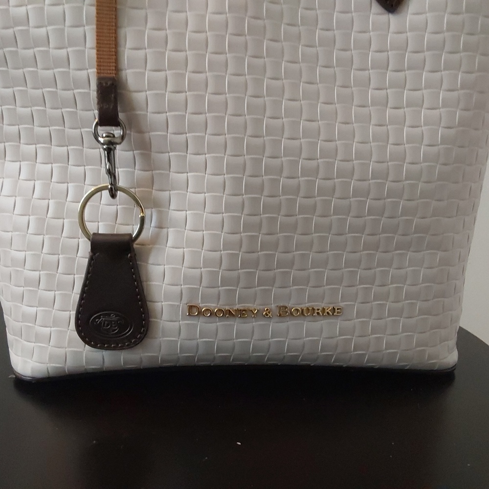 Dooney & Bourke Embossed Leather Shopper w/Accessories - Picture 2 of 6